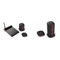 Pachet Sistem pager pentru restaurant Hendi, 10 unitati, 210x130x40mm plus Set 10 pagere restaurant Hendi, pentru 201633