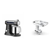 Pachet Mixer planetar Black Bolt Hendi 7L, 220-240V/1500W, 460x310x(H)379mm plus Accesoriu tocare carne pentru Mixer planetar Black Bolt  HENDI, 137x92x(H)266mm
