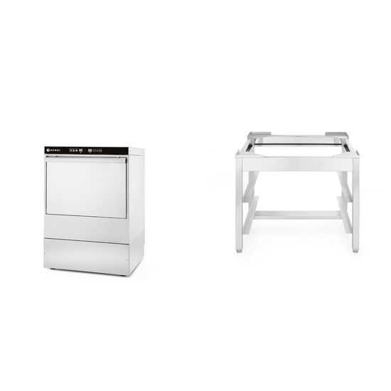 Pachet Masina de spalat farfurii Hendi  plus Suport pentru masina de spalat vase K50 570x560x(H)500MM