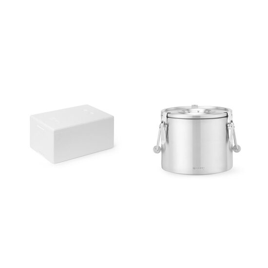 Pachet Cutie termoizolanta 32 lt, interior 500x300x(H)215 mm, exterior 580x380x(H)285 mm, HENDI Smart, spuma polipropilenica plus Termos profesional pentru mancare, 10 litri, HENDI Smart, Inox