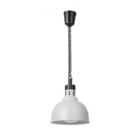 Lampă termică tip cupolă, cu reglare pe înălțime, HENDI, Alb, 230V/250W, ⌀250x(H)207mm