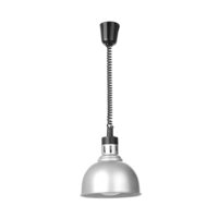 Lampă termică tip cupolă, cu reglare pe înălțime, HENDI, Argintiu, 230V/250W, ⌀250x(H)207mm