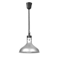 Lampă termică cu ridicare și coborâre, formă de clopot, HENDI, Argintiu, 230V/250W, ⌀295x(H)207mm