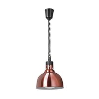 Lampă termică tip cupolă, cu reglare pe înălțime, HENDI, Cupru, 230V/250W, ⌀250x(H)207mm