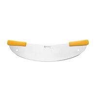 CUȚIT TIP SEMILUNĂ PENTRU PIZZA, HENDI, Argintiu, 533x111mm, Curbat