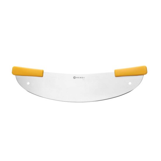 CUȚIT TIP SEMILUNĂ PENTRU PIZZA, HENDI, Argintiu, 533x111mm, Curbat