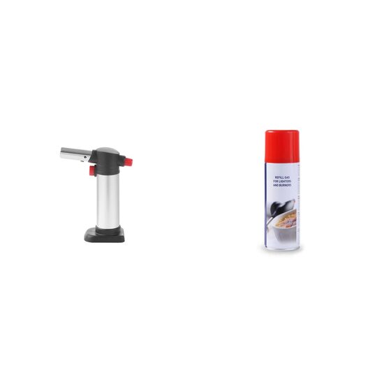 Pachet Arzător profi Creme-Brulee + Canistră gaz 200ml