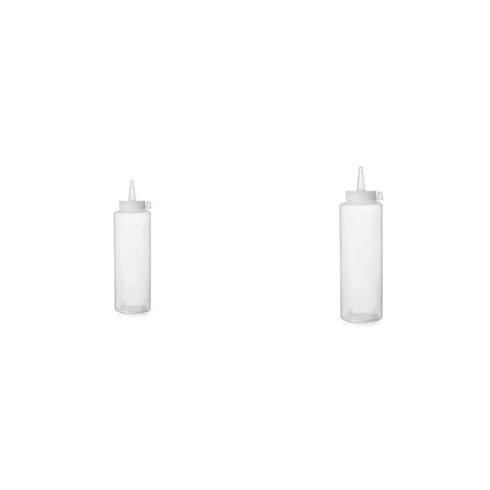 Sticlă dispenser 350ml + Sticlă dispenser 0.2L transparente