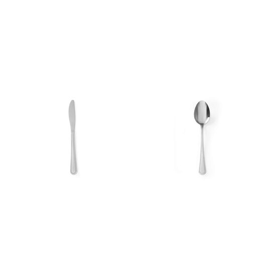 Pachet Set 6 cuțite masă inox + Set 6 linguri supă inox
