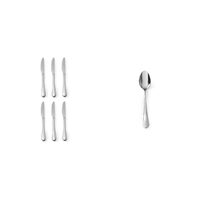 Pachet Set 6 cuțite masă + Set 6 linguri masă inox
