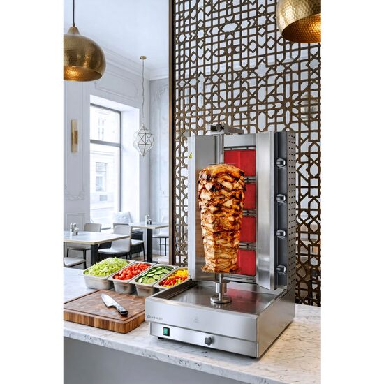 Kebab Grill, gaz 537x639x(H)1013mm, Hendi