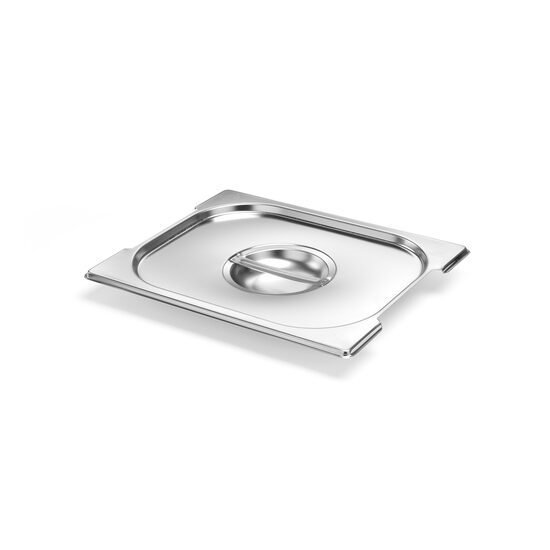 Capac pentru recipiente GN cu decupaj pentru mâner, HENDI, Profi Line PLUS, GN 1/1, Argintiu, 530x325mm