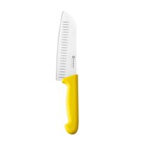 Cutit de tip Santoku 180 mm, HACCP Galben, Hendi