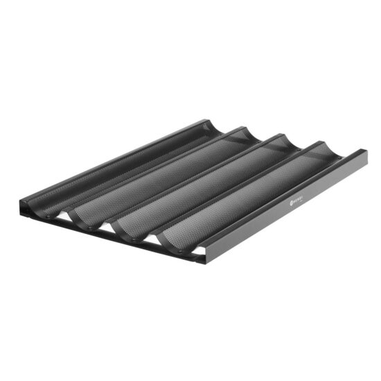 Tava pentru baghete 600x400x(H)32mm Negru cod 808900, Hendi