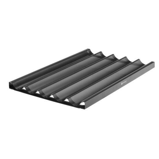 Tava pentru baghete 600x400x(H)32mm Negru cod 808894, Hendi