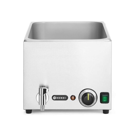 Bain-marie cu robinet de scurgere 326x601x(H)279mm, Hendi