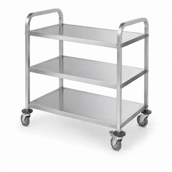 Carucior de servire 745x398x(H)810mm cod 809655, Hendi