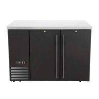 Masă frigorifică de bar cu uși pline, Arktic, 4 rafturi, 283L, Negru, 230V/185W, 1217x631x(H)865mm