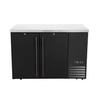 Masă frigorifică de bar cu uși, Arktic, 4 rafturi, 283L, Negru, 230V/185W, 1217x631x(H)865mm