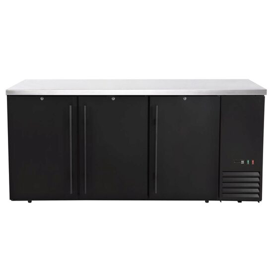 Masă frigorifică de bar cu uși, Arktic, 6 rafturi, 493L, Negru, 230V/185W, 1826x631x(H)865mm