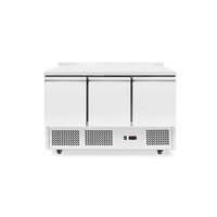 Masă frigorifică, 3 uși, Arktic, 254L, Argintiu, 230V/220W, 1365x700x(H)908mm