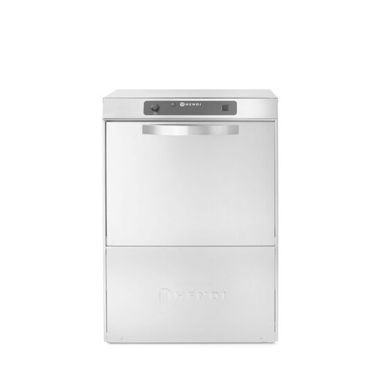 Mașină de spălat vase 50x50, control electronic, HENDI, Profi Line, Argintiu, 400V/4400W, 582x610x(H)822mm