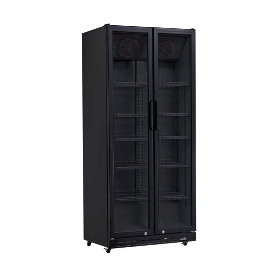 Răcitor de bar cu două uși, Arktic, 437L, Negru, 230V/510W, 870x605x(H)1996mm