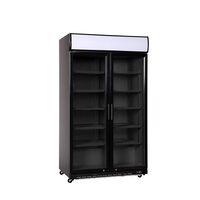 Răcitor de bar cu două uși, Arktic, Capac cu iluminare LED, 827L, Negru, 230V/480W, 1130x720x(H)2023mm