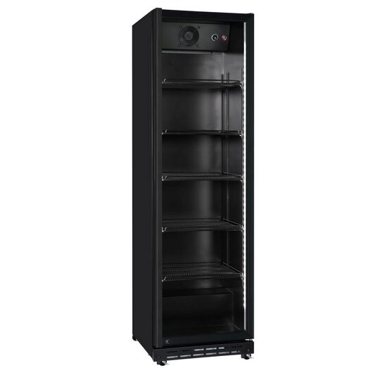 Răcitor de bar cu o singură ușă, Arktic, 5 rafturi, 360L, Negru, 230V/250W, 578x605x(H)1990mm