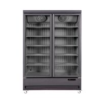 Vitrină frigorifică verticală, Arktic, 655L, Negru, 230V/880W, 1370x740x(H)2023mm
