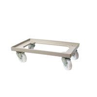 Carucior pentru cutii de aluat de pizza, AmerBox, Gri deschis, 600x400mm