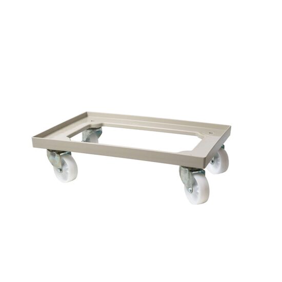 Carucior pentru cutii de aluat de pizza, AmerBox, Gri deschis, 600x400mm