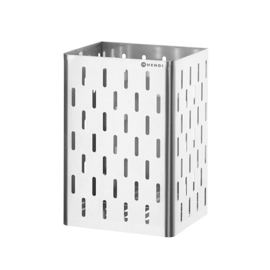 Cos pentru prosoape de hartie, HENDI, 60L, Argintiu, 350x270x(H)550mm