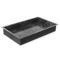 Tava pentru cuptor convectomat Classic GN 1/1 HENDI neagra,530 × 325 × (H)80 mm