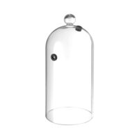 Cloche din sticla cu gaura pentru furtun fum, Hendi, diametru diametru130x(H)282 mm, poate fi utilizat in combinatie cu infuzorul de fum