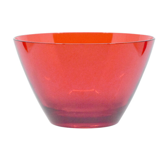 Bol rezistent din policarbonat, rosu, diametru 120 mm