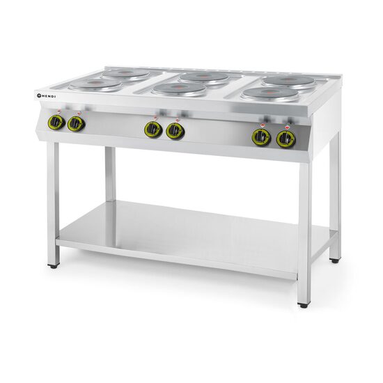 Masina de gatit Kitchen Line, 6 arzatoare electrice Hendi, 15.6W, dimensiune 1200x700x(H)900mm