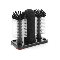 Perie spalare pahare cu burete, Hendi, dotata cu 4 ventuze, Polipropilena