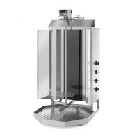 Kebab grill electric, Hendi, Profi Line, tija 89 cm, pt max 60 kg carne, 400V/7200 W, 550X700X(H)1120 mm