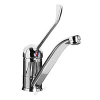 Baterie pentru chiuveta bucatarie cu tija, Inaltime 215 mm, Hendi, Inox