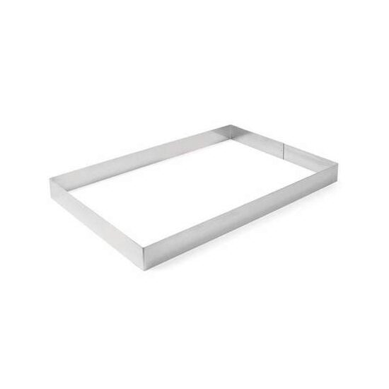 Forma dreptunghiulara din inox pentru patiserie si cofetarie, Hendi, Inox, 385x285x(H)60mm
