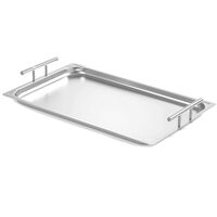 Tava de servire Hendi, GN 1/1,cu manere, din inox, 530x325x(H)70mm