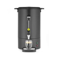 Percolator pentru bauturi fierbinti 13 litri, HENDI Uniq, inox, negru mat, termostat 0-100 gr C, 1650 W, Concept Line Hendi, 357x380x(h)502 mm