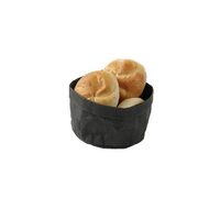 Cos pentru servire paine, Hendi fabricat din hartie lavabila kraft, Negru, 170x170x(h)150 mm