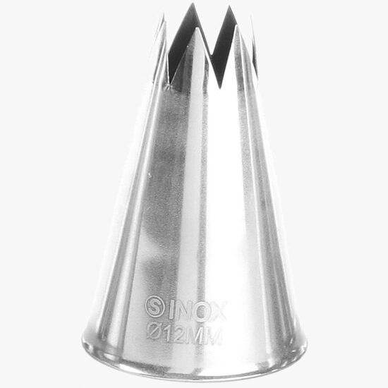 Varf decorare pentru cofetarie/patiserie, Hendi, in forma de stea, Inox, diametru 12 mm