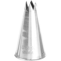 Varf decorare pentru cofetarie/patiserie, Hendi, in forma de stea, Inox, diametru 8 mm