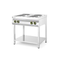 Aragaz electric Kitchen Line stand deschis,Hendi, cu 4 ochiuri, dimensiuni: 800x700x(H)900 mm